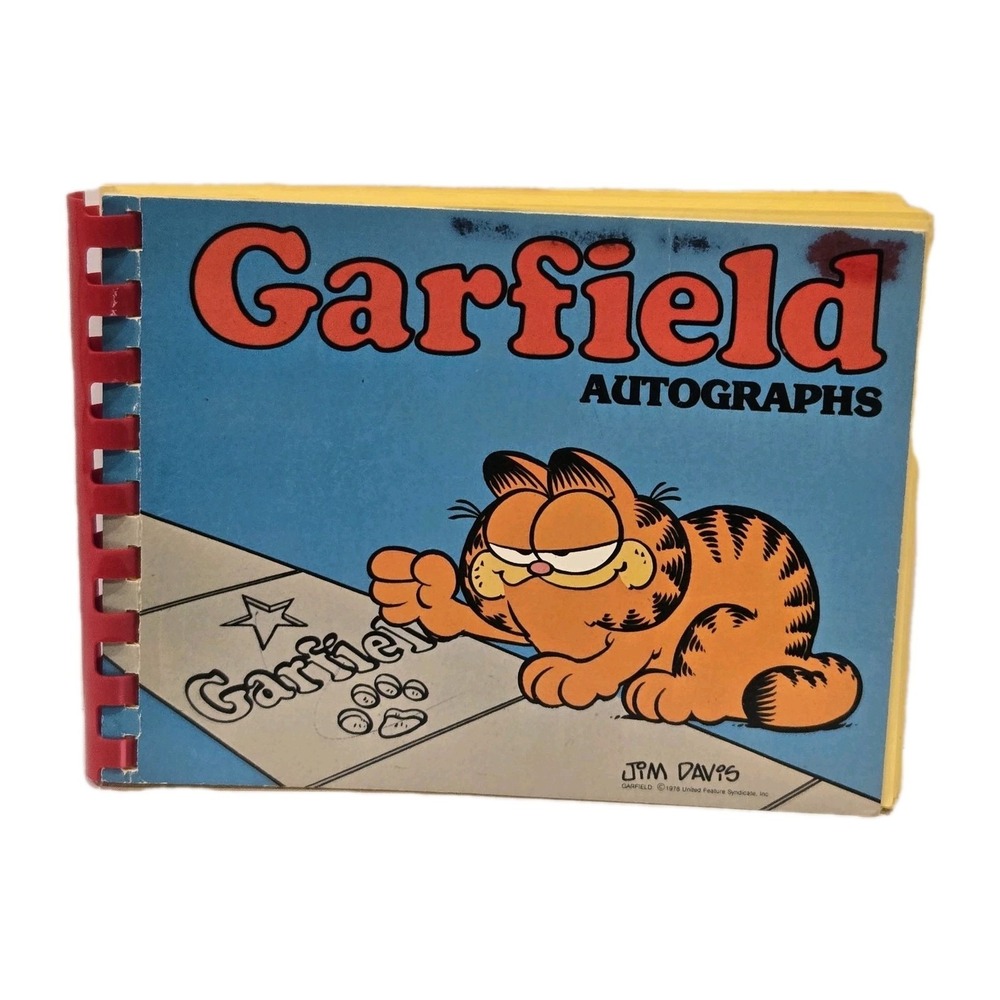 Vintage 1978 Garfield Autograph Book‎  Unused Yellow Pages Jim Davis Collectible - Picture 2 of 16